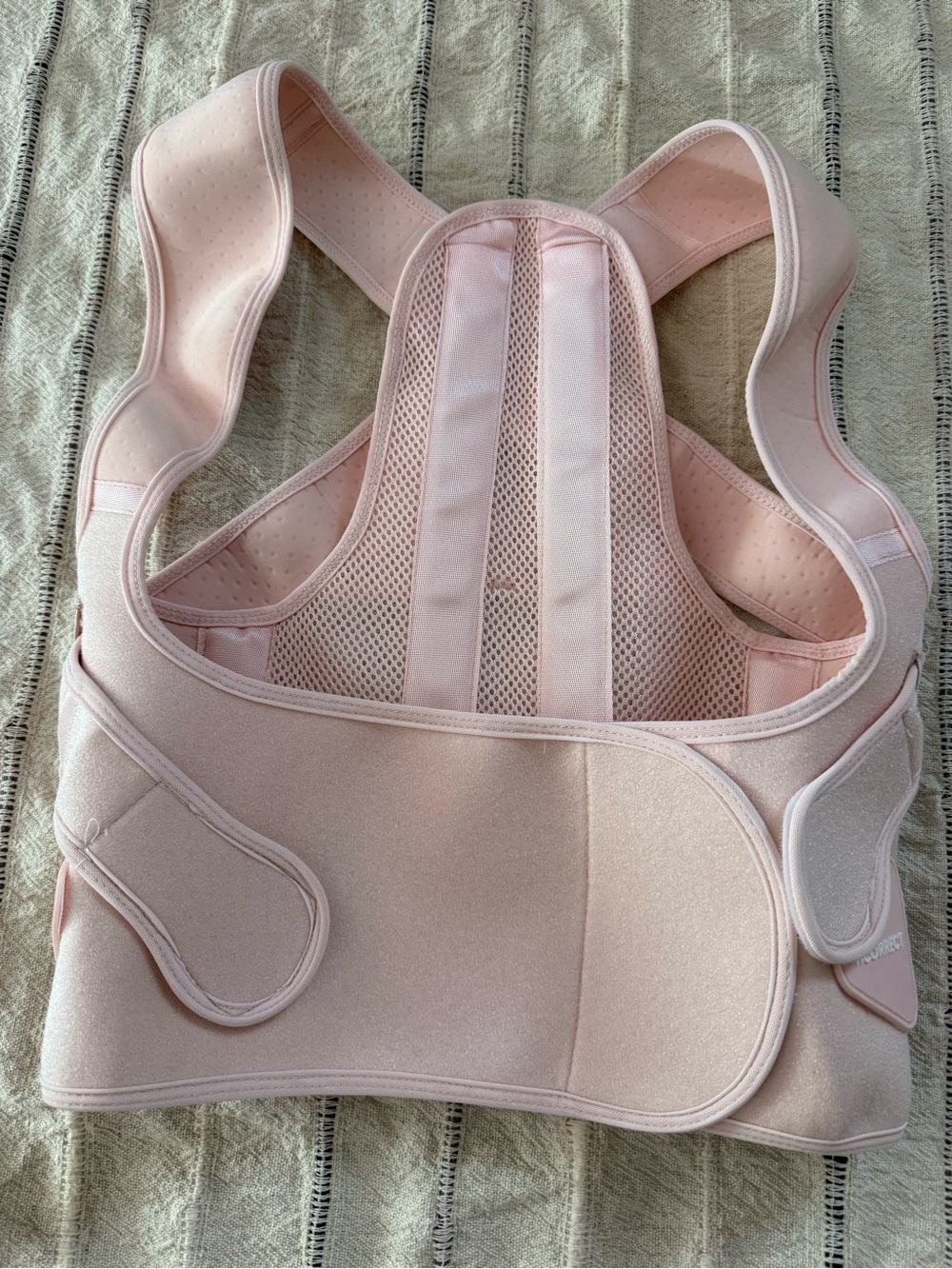 Adjustable Light Pink Posture Support Vest